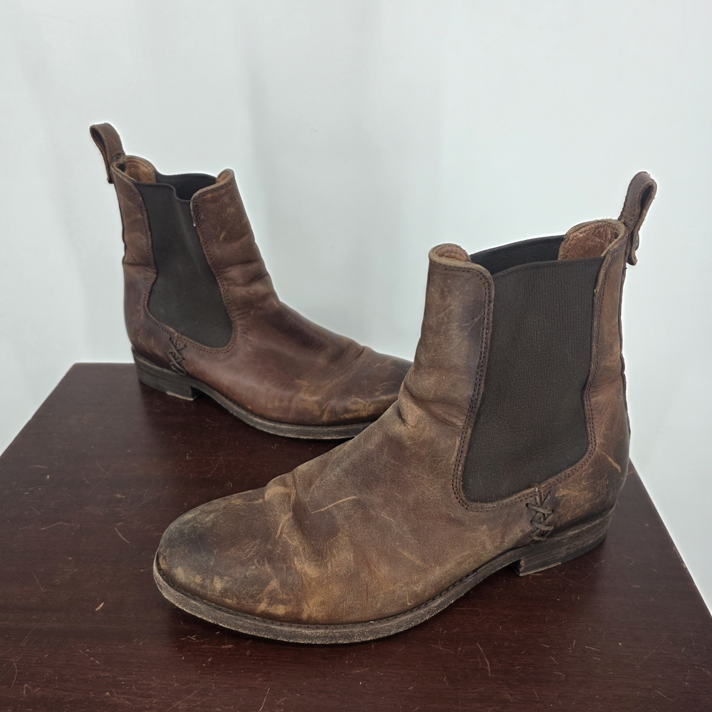 Frye Brown Leather Chelsea Boots Size 6